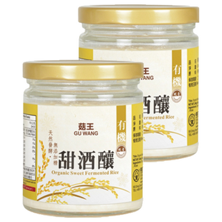 菇王 有機甜酒釀 自然發酵 無添加劑, 240g, 2罐