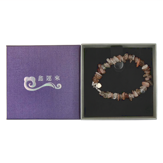 Selene 金超七隨形手鍊 62g, 粉色 + 棕色, 1個