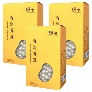 台灣源味本舖 台灣黃豆, 非基因改造, 沒有噴灑落葉劑, 富含植物高蛋白, 400g, 3盒