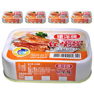 遠洋牌 紅燒鰻, 100g, 5罐