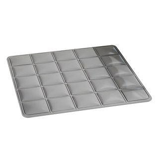 現代簡約辦公室方格冰絲涼感墊, 灰色方格