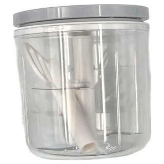 ECoco 可收納大拉環食物調理器-經典灰 1000ml 420不鏽鋼, 大號(120 x 130mm), 1個