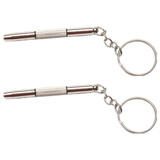 Octopus 章魚牌 眼鏡螺絲起子 附鑰匙圈, 合金材質, 適用於有邊/無邊鏡框螺絲維修, 2個