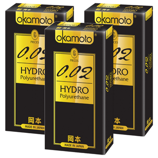 okamoto 岡本 0.02 衛生套, 6入, 3盒