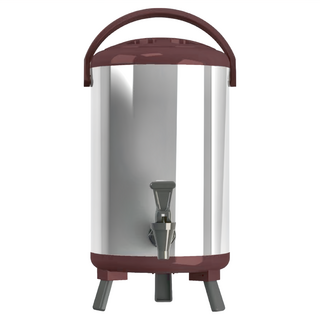 WORTH IT 渥思 日式不鏽鋼保溫茶桶, 可可棕色, 10L, 1個