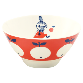 yamaka 山加商店 moomin 嚕嚕米 彩繪陶瓷碗禮盒(MM032-312) 141g/盒 12.5x13x6cm, 嚕嚕米 白色 + 紅色 + 藍色, 1個