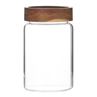 WORTH IT 渥思 日式相思木密封玻璃罐 850ml 食品收納 廚房用品, 單件, 1個