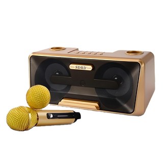 第三代貓頭鷹麥克風 無線藍牙雙人麥克風音箱 立體音效 K歌音響, 1入, SD-301S