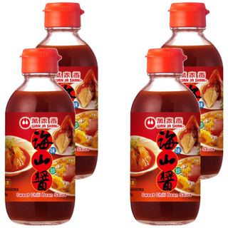 萬家香 海山醬，非基因改造黃豆製成，古早美味, 225g, 4罐