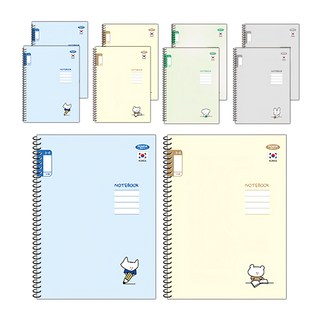 Penpia 2000 國小3-6年級 橫線線圈筆記本, 10個, 顏色隨機