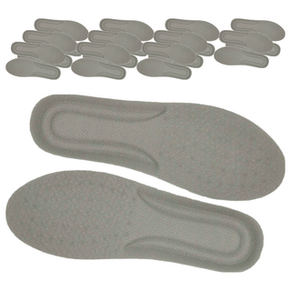 粉彩小兔 雲朵軟彈鞋墊 灰色M 聚酯纖維+聚氨酯海綿, 12雙