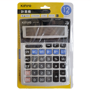 Kinyo 12位元桌上型計算機, KPE-592, 1個