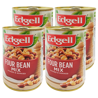 Edgell 愛德格 Four Bean Mix 綜合豆, 400公克, 240g, 4罐