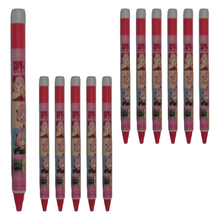 間諜家家酒大三角自動原子筆, 粉色, 12支