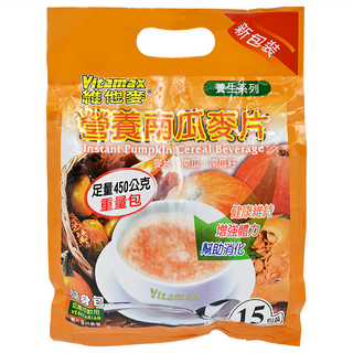 Vitamax 維他麥 營養南瓜麥片 小麥原料製成 15包, 450g, 1袋