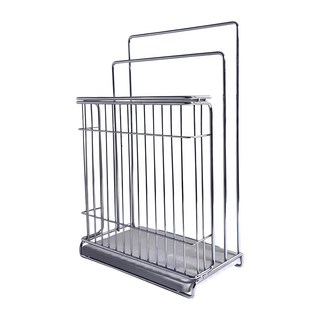 橘之屋 304不銹鋼菜刀砧板架 附硅藻土, 銀色, 1個