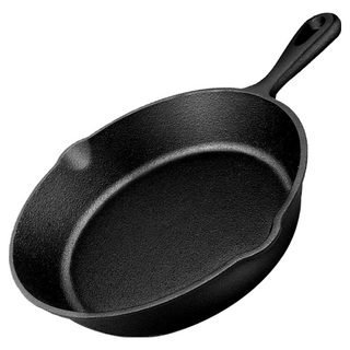 AHOYE 電磁爐適用 鑄鐵不沾鍋平底鍋 20cm 導熱均勻、不沾少油煙, 1個