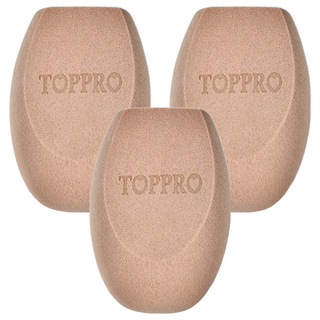 TOPPRO LADY'S 超彈力3D美妝蛋 柔軟親膚, 玫瑰奶茶, 3個