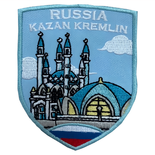 A-ONE 匯旺 地標造型刺繡 俄羅斯 喀山克里姆林宮 7.5 x 6 CM, NO.190, 1個