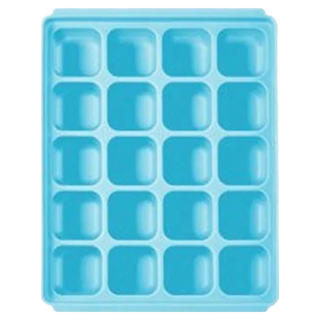 tgm 馬卡龍 白金矽膠副食品冷凍儲存分裝盒 可按使用量調節 保鮮保存使用 適用於微波爐 洗碗機 冰箱, 200ml, 藍色, 1個
