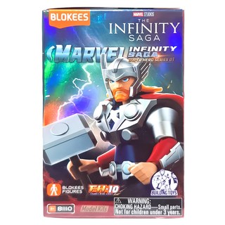 BLOKEES 布鲁可 漫威 可動積木公仔 群星版 第一彈 款式隨機, 1盒