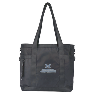 NCAA 工裝風托特側背包 黑色, 34 x 37 x 12 cm