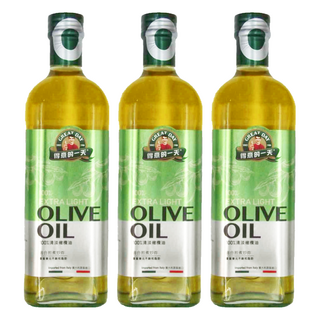 得意的一天 100%清淡橄欖油，義大利原裝進口，含78%單元不飽和脂肪酸, 1L, 3瓶