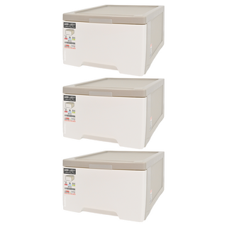 KEYWAY 聯府 大好運抽屜整理箱 17L, 白色, 3個