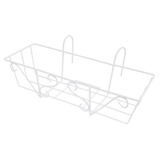 TRENY 長方形掛式花架 45 x 22 x 16cm, 1層, 白色