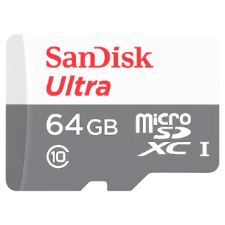 SanDisk 晟碟 Ultra microSD 記憶卡, 64GB, 1個