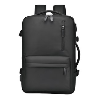 Sayaka 紗彌佳 可擴充型休閒通勤兩用旅行登機包/行李袋, 黑色, 1個