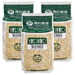 青的農場 大麥仁 (洋薏仁) 天然素食, 550g, 3包
