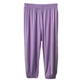 愛北鼻 莫代爾涼感防蚊褲 香芋紫 涼感透氣 彈性腰圍, 140碼