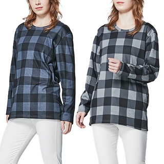 MI MI LEO MIT 時尚刷毛經典格紋機能服 超值兩件組