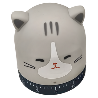 REQIR 卡通機械式計時器 貓咪 倒計時, 1個