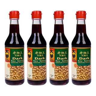 大華醬油 老抽王 特級純釀造醬油 305ml, 4瓶