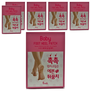 Prreti 嫩足滋養腳跟貼 Set, 保濕滋潤足膜, 含乳木果油、摩洛哥堅果油、茶樹精油, 管理角質展現水潤肌膚, 10片, 6盒