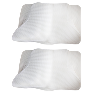 J-bedtime 床寢時光 釋壓舒眠止鼾修容蝶型枕頭, 純白, 2個