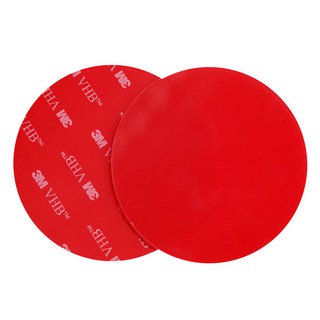 spider loc 強力圓形雙面膠帶, 透明, 2個