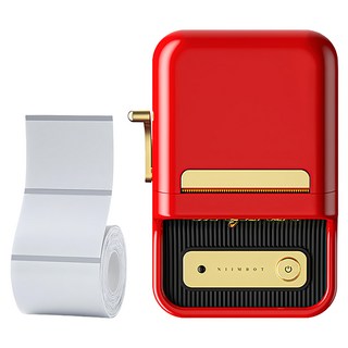 NIIMBOT B21 Pro 標籤機 附標籤紙, 紅色, 1組