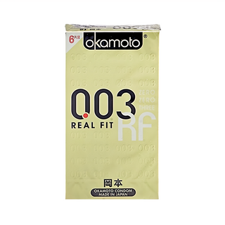 okamoto 岡本 3D曲線003衛生套, 6入, 1盒