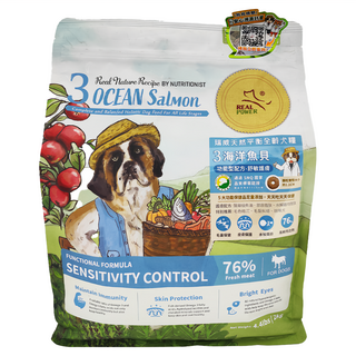 REAL POWER 瑞威 全齡犬舒敏護膚配方 3號 海洋魚貝 飼料, 海洋魚, 2kg, 1包