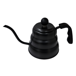 卡特屋 雲朵咖啡手沖壺, 鐵氟龍黑 1L 不鏽鋼材質, 1個