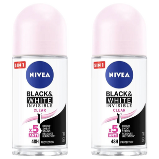 NIVEA 妮維雅 止汗爽身乳液 無印乾爽 滾珠瓶, 50ml, 2瓶