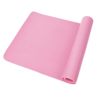 咪咪購物 8mm加大加厚瑜珈墊 附網袋綁袋套組 少女粉, 1組