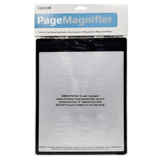 CARSON 卡薾紳 Sheet 軟式書頁放大鏡 (2x) 光學級鏡片, CAAD20, 1個