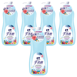 毛寶 手洗精 貼身衣物專用 清新香氣 去除異味 細密泡沫 深層去污 中性溫和配方 不傷衣物 抗菌率99.9%, 1kg, 5瓶