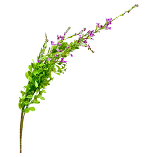 FLORAL M 仿真花 法式鄉村田園鼠尾草南法紫花材, 1個, 紫色