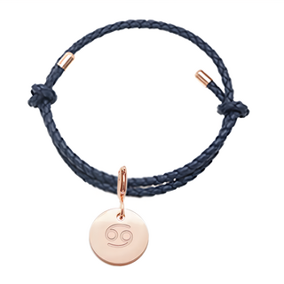 RADIANT STAR 璀璨之星 自訂 占星物語可換墜飾星座符號可調式真皮編織手環 VRS148-159