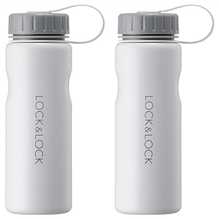 LocknLock 樂扣樂扣 Easy Grip 不鏽鋼隨行杯, 白色, 500ml, 2個